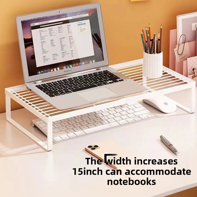 Laptop Stand Dormitory Storage Heat Dissipation Barbecue Rack Desktop Height Increase Computer Height Increase Stand