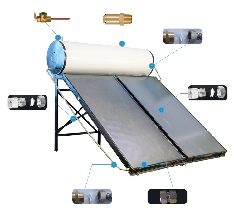 

【Hot】300 Liters Pressurized Flat Plate Solar Boiler Hot Geyser System Tablet Flat-panel Integrated Solar Collector Water Heater