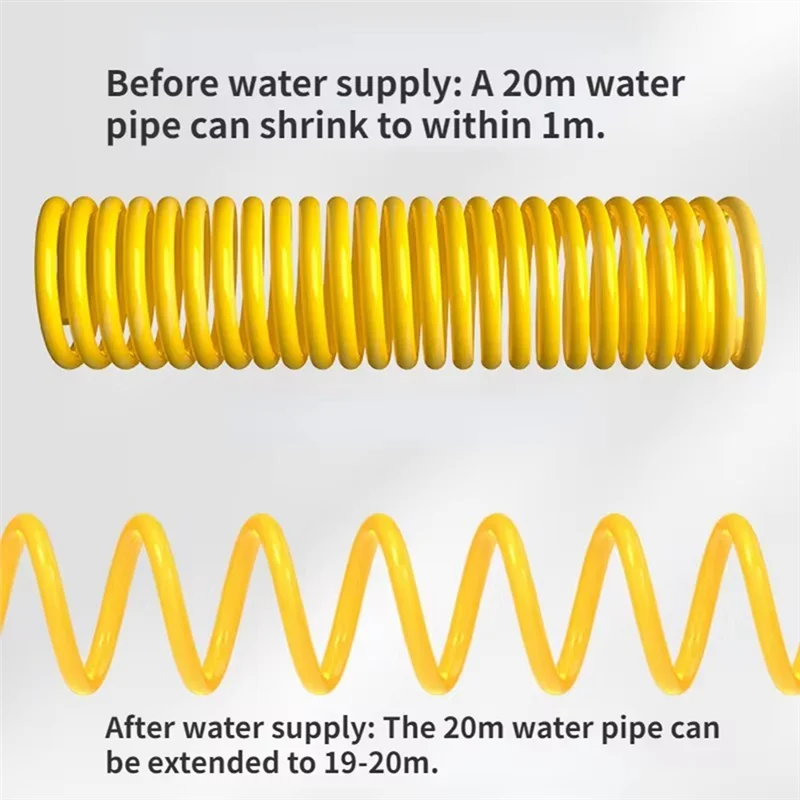 MOPHE-Household Sprinkler Car Wash Water High-Pressure Garden Balcony Expansion And Pressurization Hose Brush Car Washer