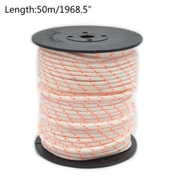 Cuerda de arranque de nailon para cortacésped, cuerda de arranque de motor de retroceso para motosierras de corte 430/520, 50m, 3mm, 1 unidad
