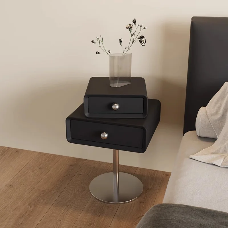 Nordic Small Unit Minimalist Cream Style Nightstand Sugar Cube Creative Rotatable Children's Bedside Table