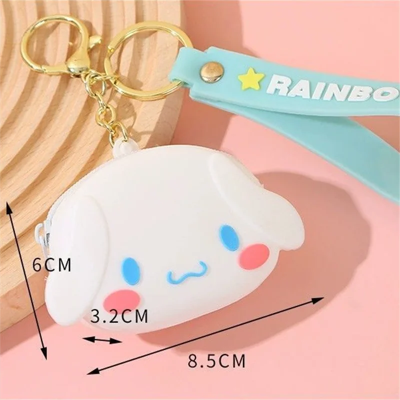 10 pcs/lot Sanrio Kawaii Melody Cinnamoroll Cat Pencil Case Cute Pencil Box Coin Purse Stationery Pen Bag School Supplies