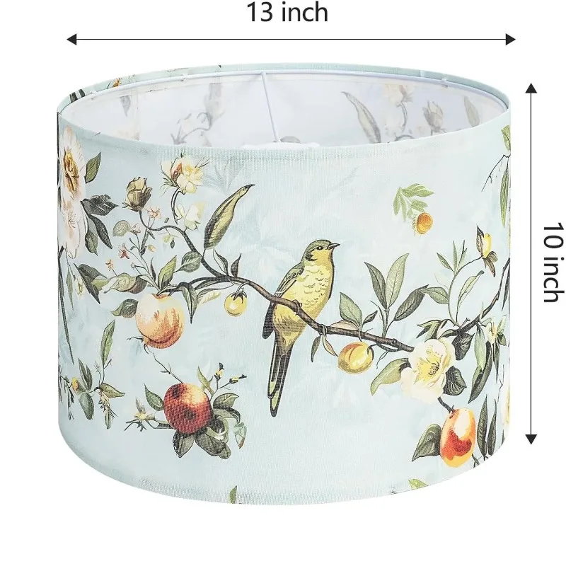 

3 шт. тканевые абажуры, абажур шириной 13 дюймов и высотой 10 дюймов, абажур для птиц с HD-принтом, абажуры для ламп с пауком, современные