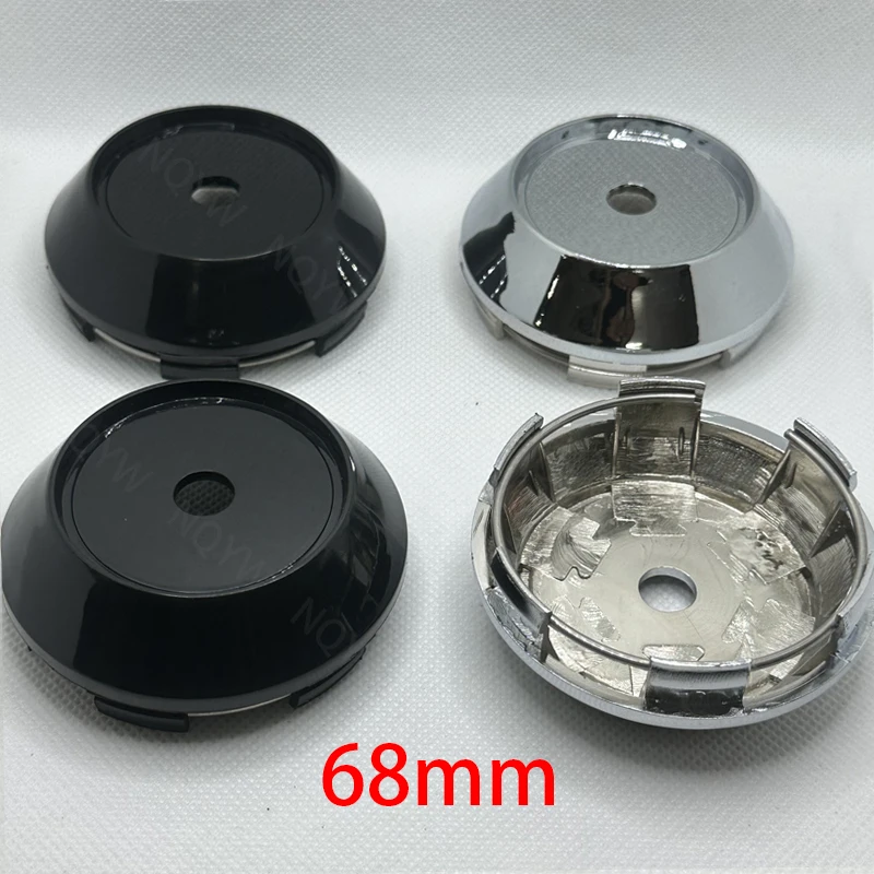 4Pcs 68mm Auto Emblem Rad Center Caps Schwarz Silber Für SSR Speed Star Rad Zubehör Auto Felge hub Kappe Abdeckung Radkappen