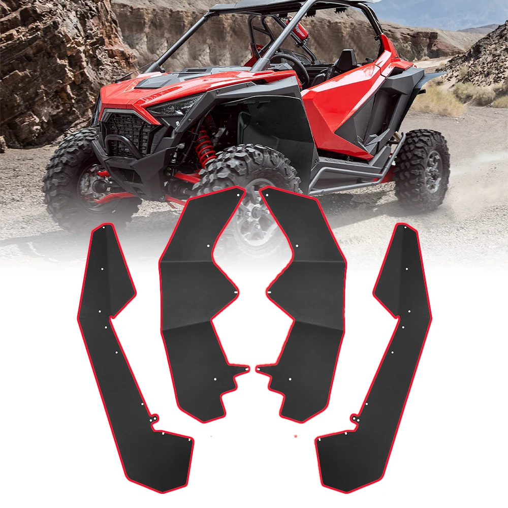 

Комплект расширителей крыльев UTV KEMIMOTO, передние и задние брызговики, совместимые с Polaris PRO XP / PRO XP 4 RZR PRO R/ RZR Turbo R 2020-2024