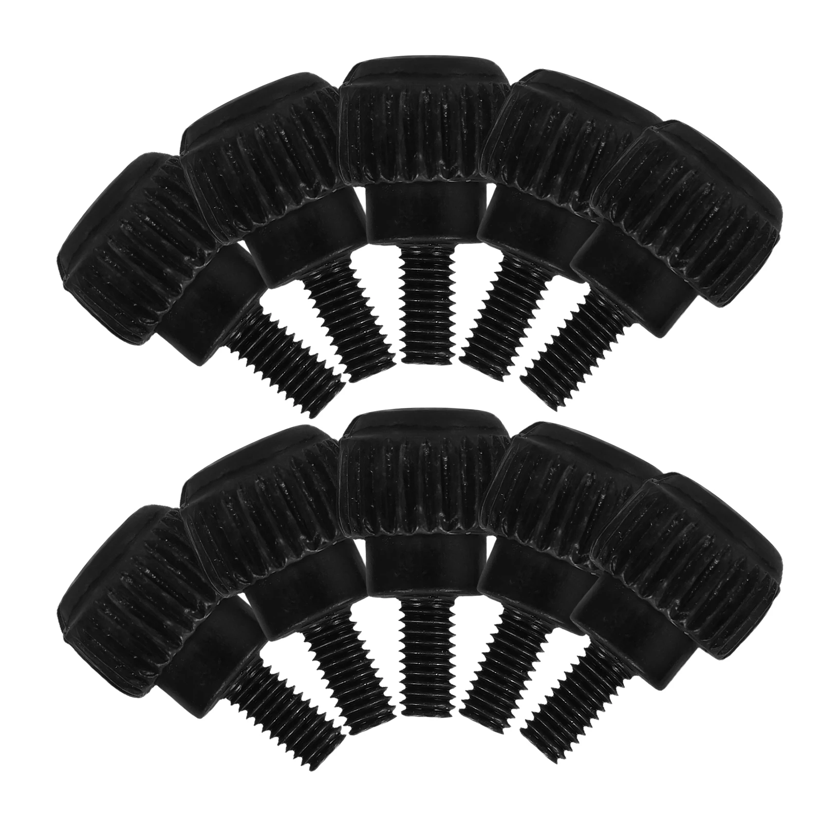 

24pcs Black PC Thumb Screws 6 32 Thread Computer Case Power PCI Slot Compatible Durable Iron Easy Installation Monitor