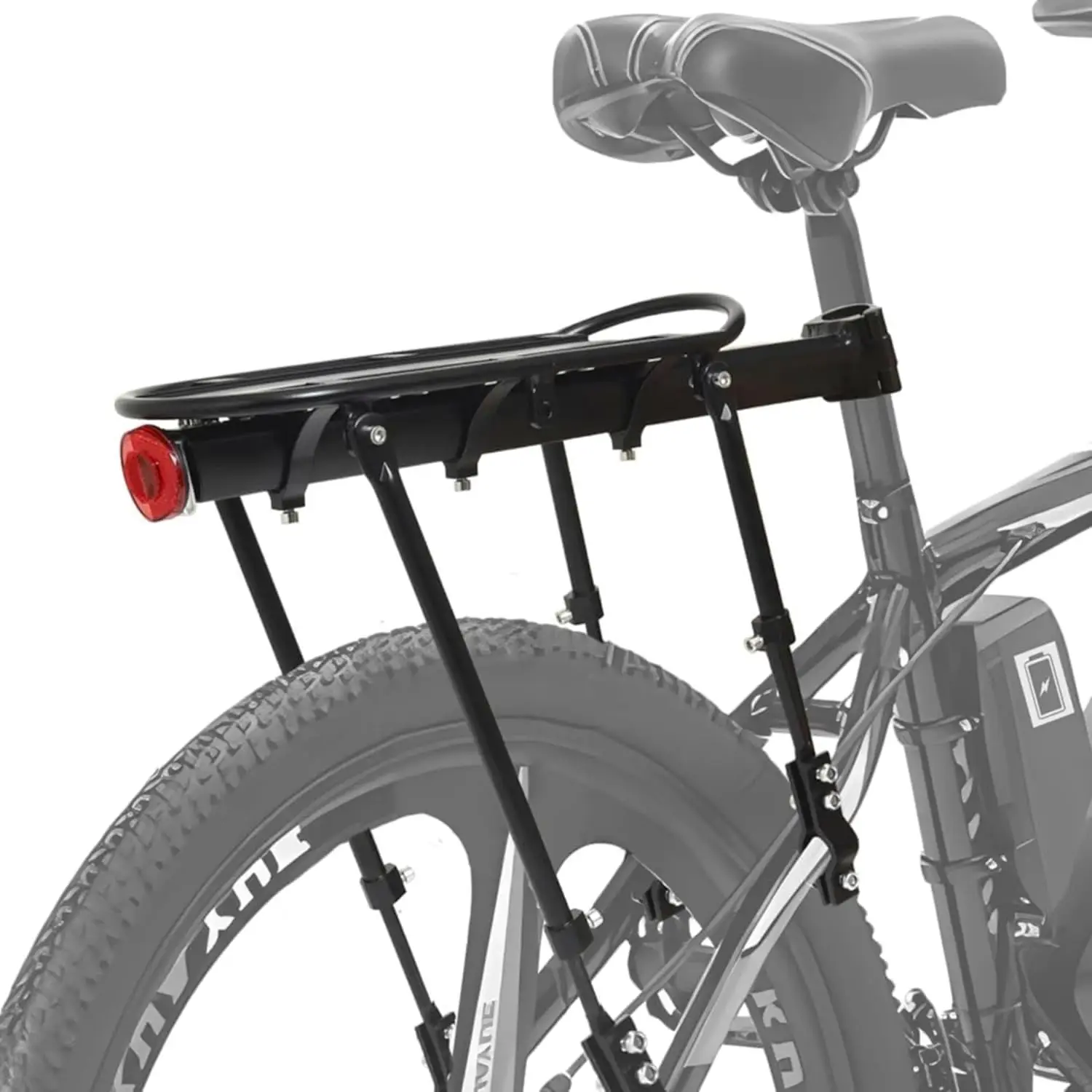 

Fat Tire Bike Rack and Electric Bike Rack, Rear Cargo Rack with High Load Capacity