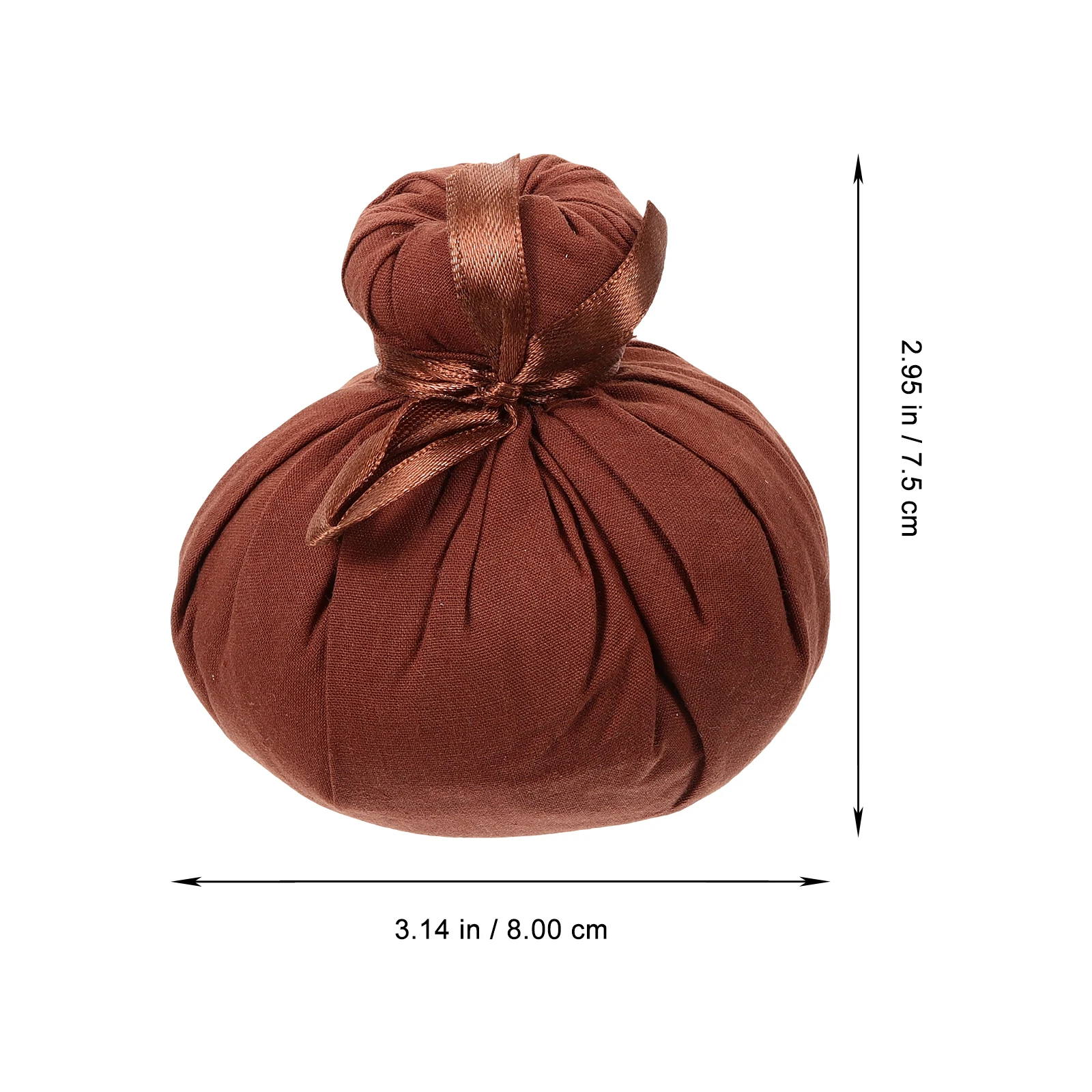 

2pcs Ball Chinese Health Massage Bath Spa Portable Body Herbal Pouch Heat Treatment Tool Spa Herbal Ball Brown