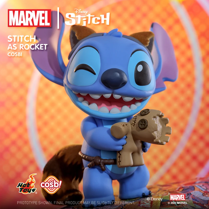 Hot Toys MARVEL Stitch Cosbi Collection Figure Blind Box Stitch as Iron Man Spider-man Thor Rocket Birthday Mysterious Gifts view 6