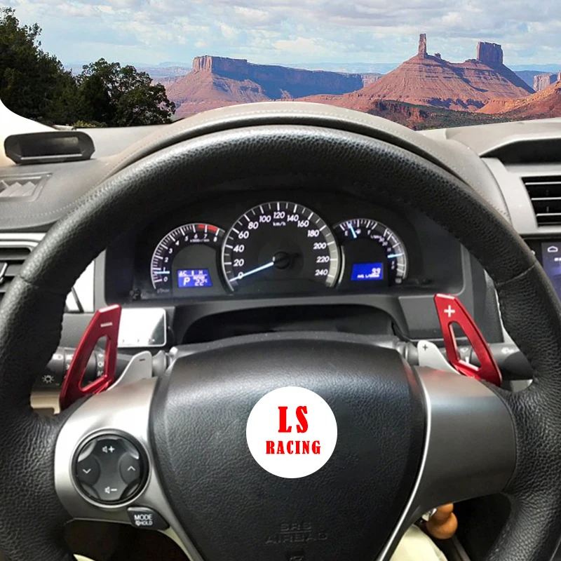

Car Aluminum Alloy Steering Wheel Shift Paddle Extension For Toyota Reiz Camry Coroll Ralink Zelas Auto Car-styling Accessories