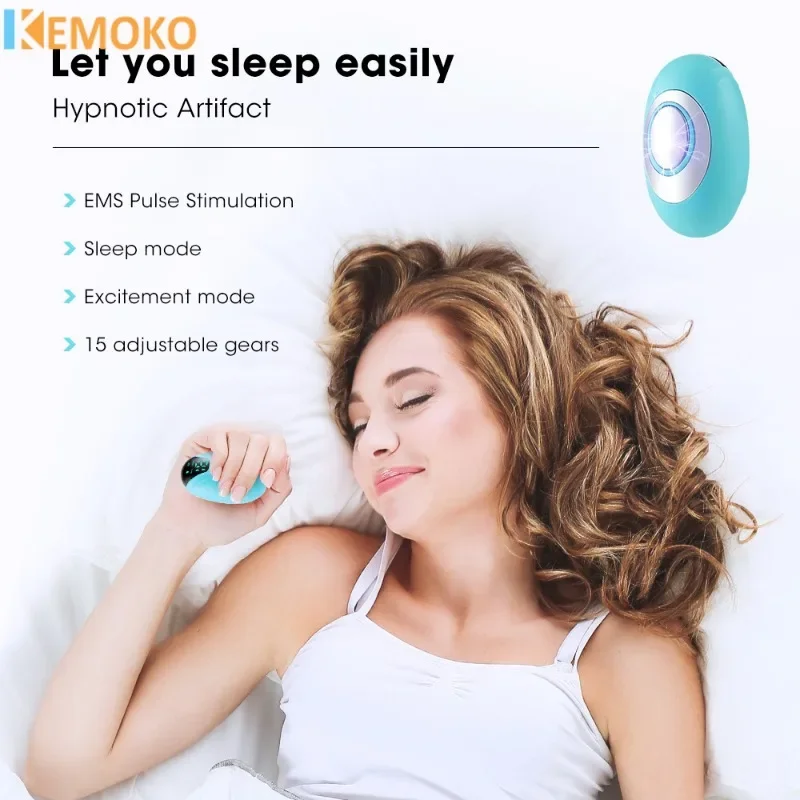 Handheld Mini USB Microcurrent Sleep Aid Device EMS Pressure Relief Anxiety Hypnosis Smart Sleeper Body Massager