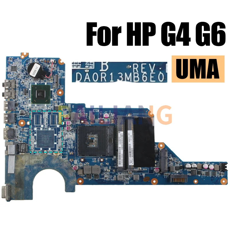 For HP G4 G6 Notebook Mainboard Laptop DA0R13MB6E0 HM65 216-0809024 1G 636373-001 650199-001 Motherboard Full Tested