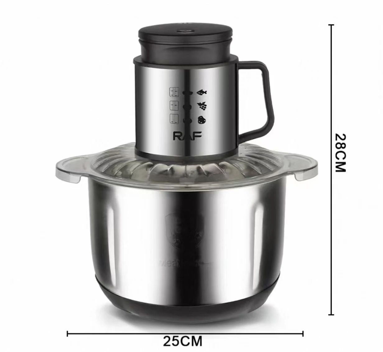 5L Multifunctional Stainless Steel Electric Meat Grinder Kitchen Appliances Electric Supplementary Food Processor Stirring