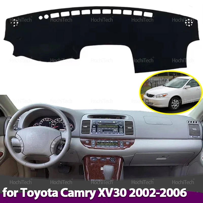 المضادة للانزلاق حصيرة غطاء لوحة القيادة السجاد ظلة داشمات اكسسوارات لتويوتا كامري XV30 2002 2003 2004 2005 2006 #1