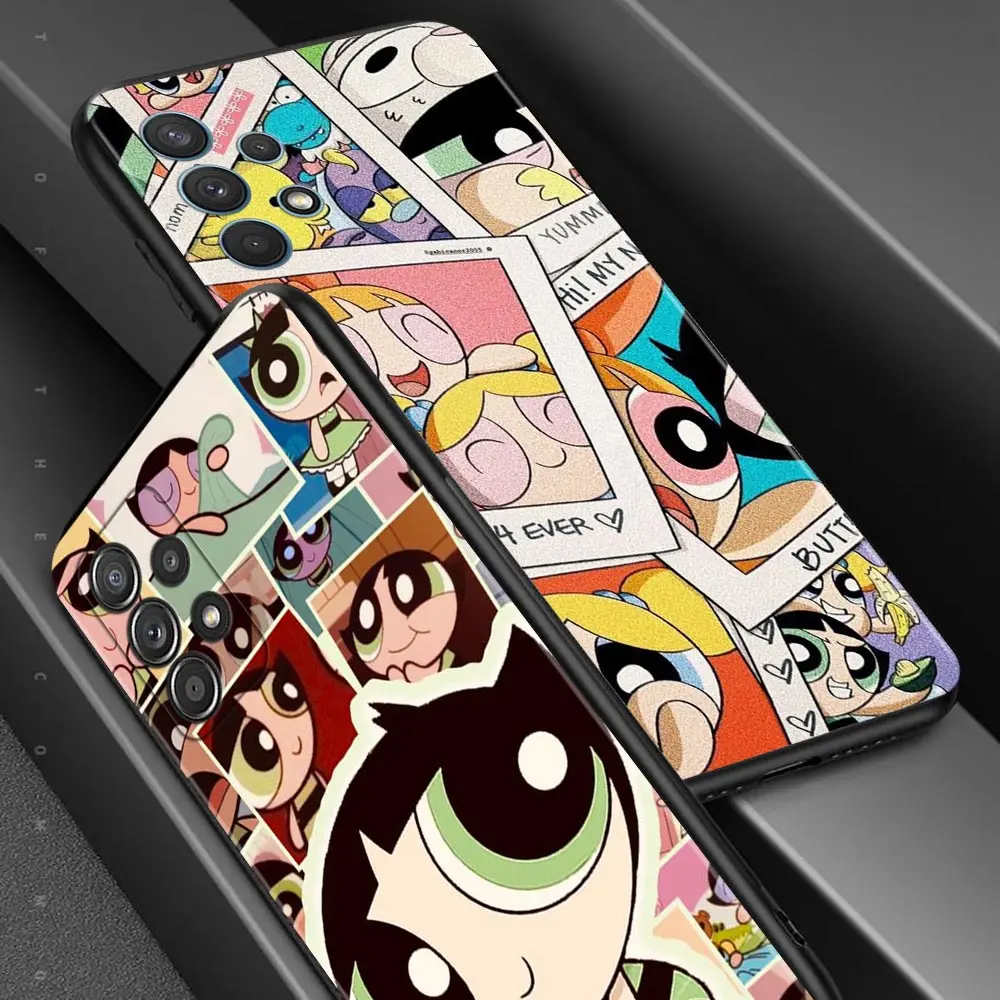 Case For Samsung Galaxy A14 A54 A12 A52 A51 A32 A21s A71 A02s A32 A31 A72 A22 A11 A41 Powerpuff Girls Three Pretty Best Friend