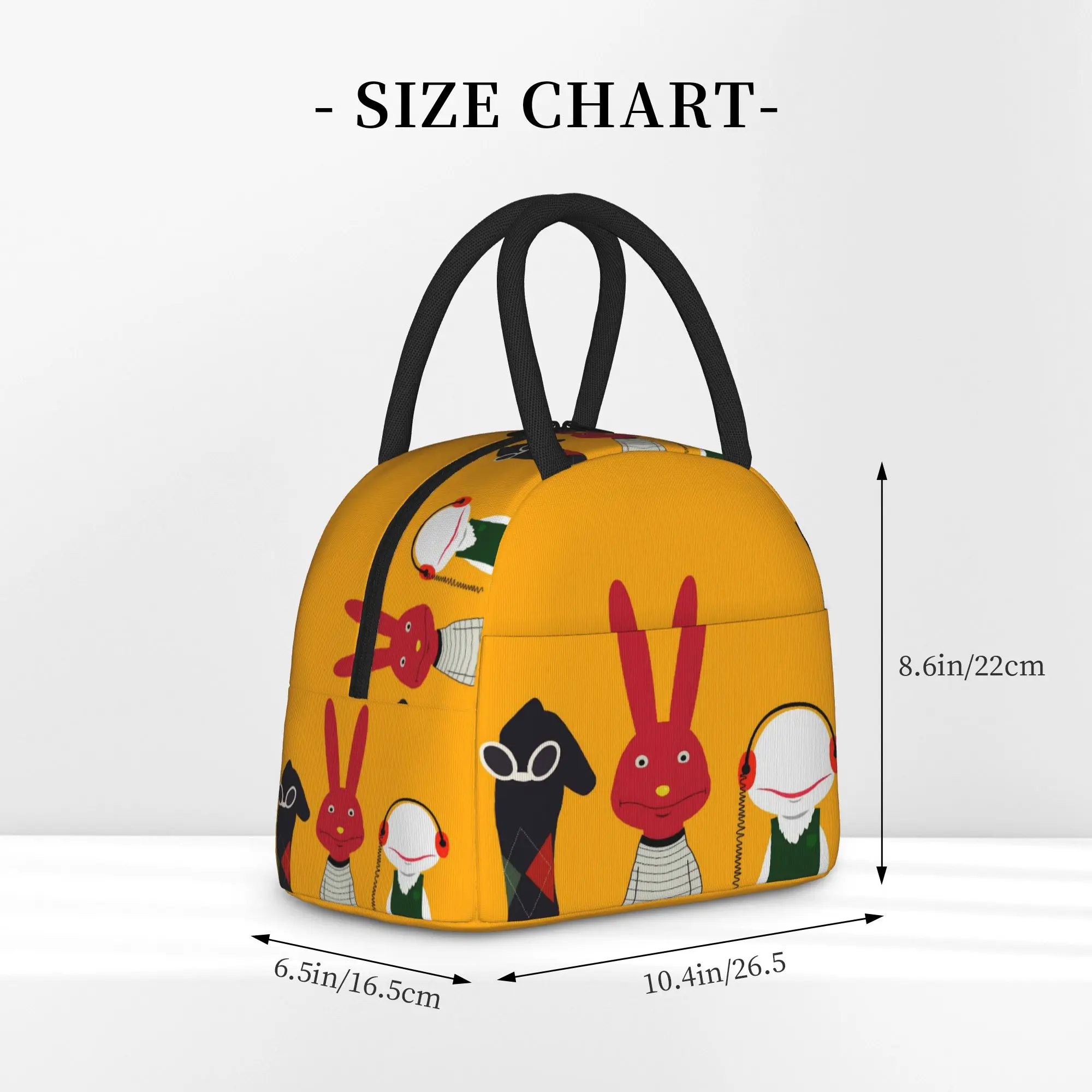31 Juan Carlos Bodoque Rabbit Tote Insulated Lunch Bag Mins Cartoon Handheld Food Bags Reusable Cooler Thermal Large Capacity