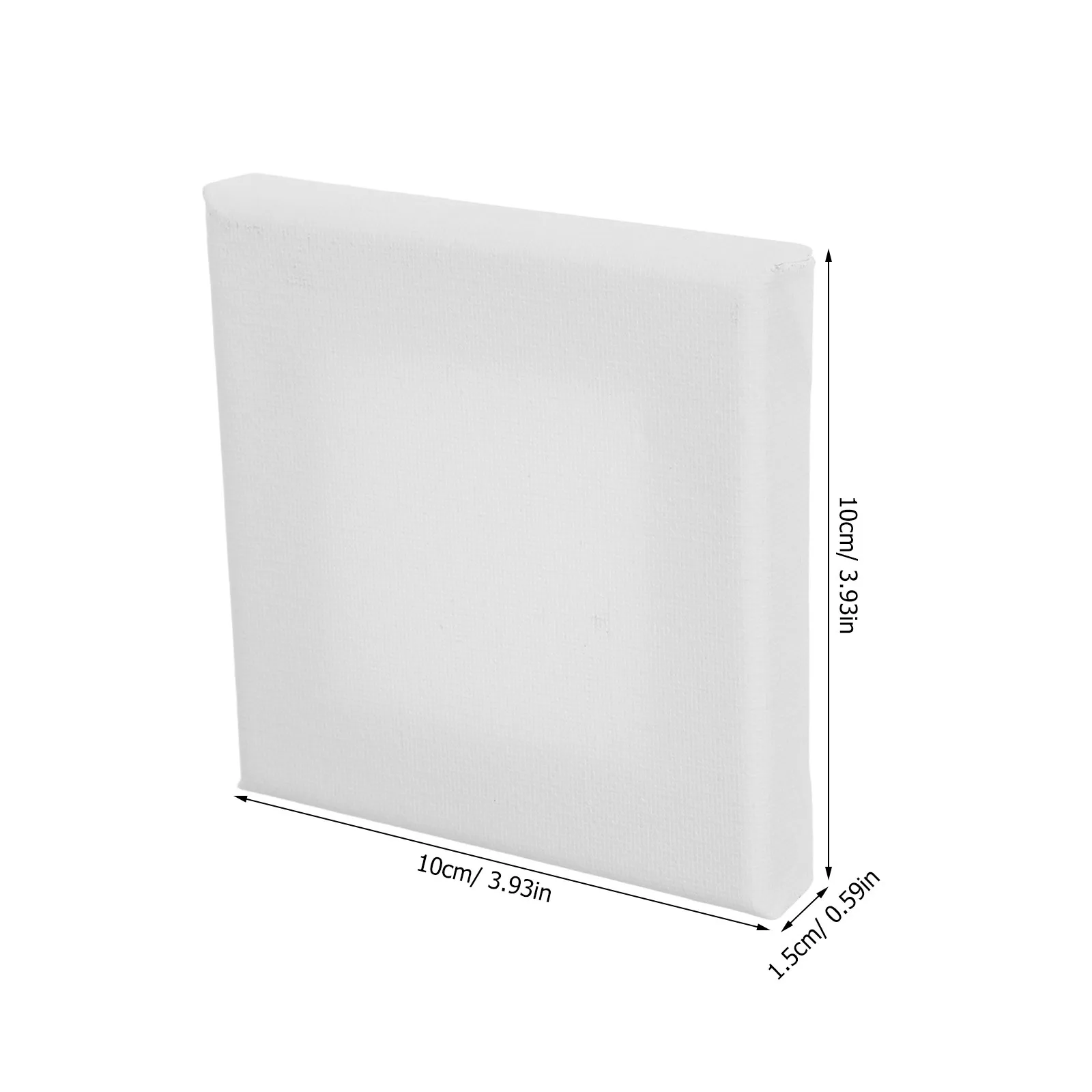 15Pcs Cotton Canvas Panels Mini Painting Boards 10x10cm Square Small Art DIY Craft Home Decor Tiny Canvases Bulk for Painting
