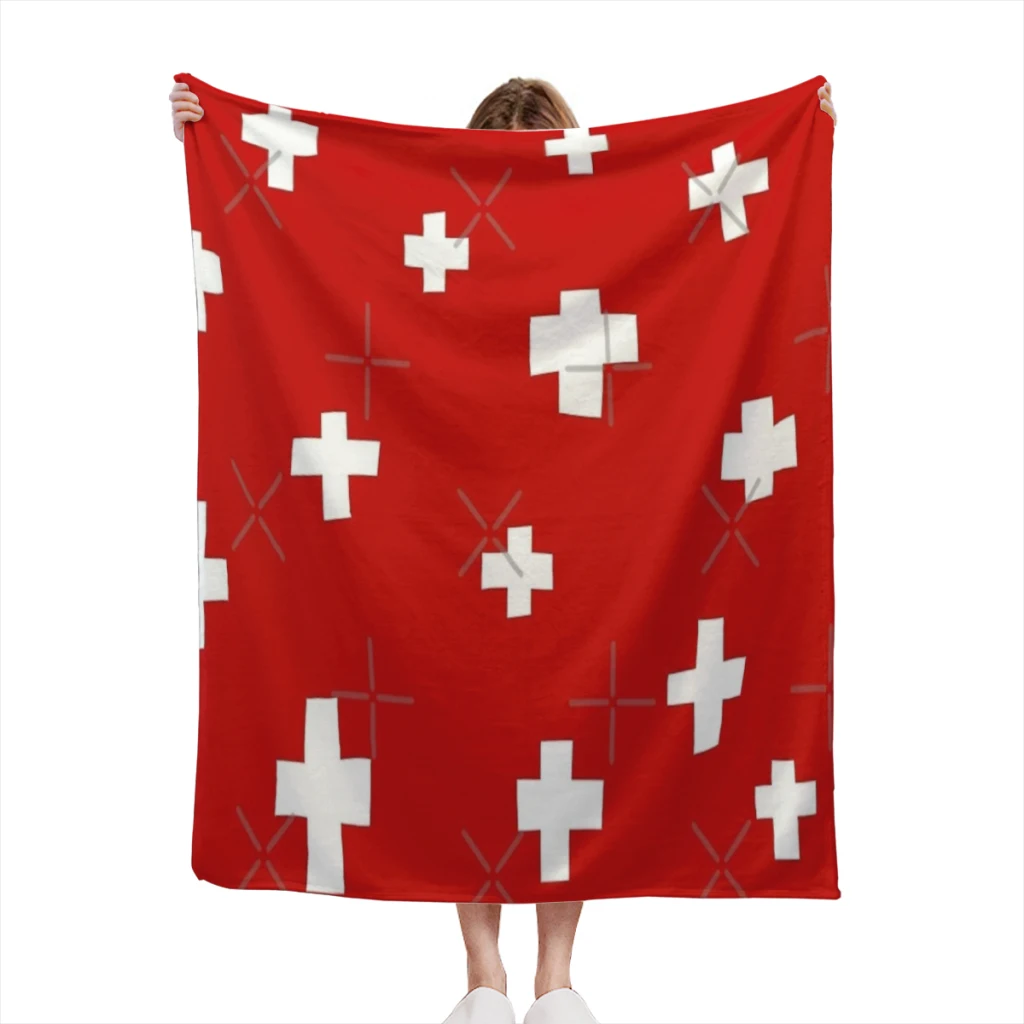 

Swiss flag Summer Blanket Thin Blanket Comforter Flannel Soft throw Blankets Warm Home and decoration