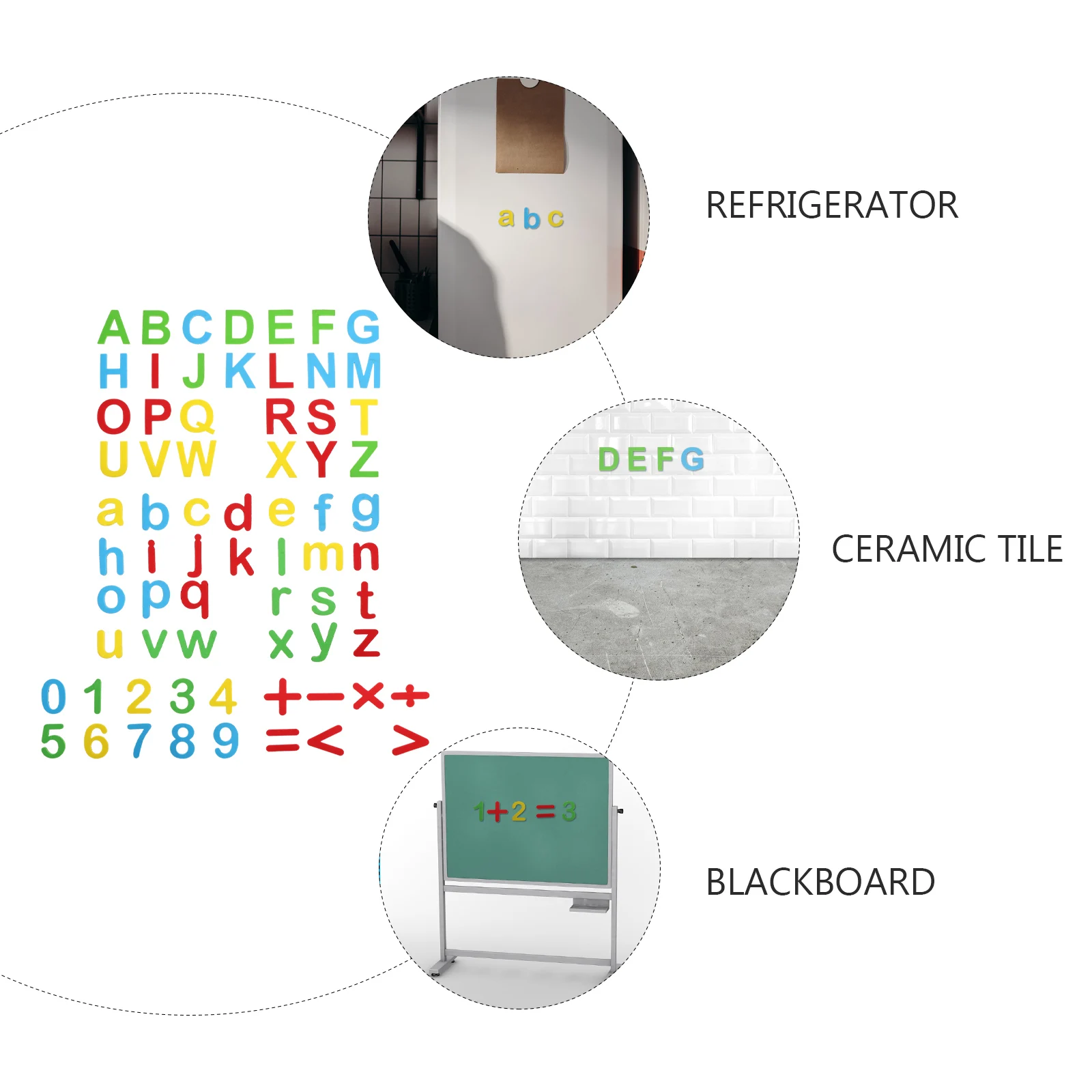 

1 set 26 Uppercase Lowercase 17 Numbers Magnetic Letters Fridge Magnets Kids Educational Toy Spelling Alphabet Magnetic Spelling