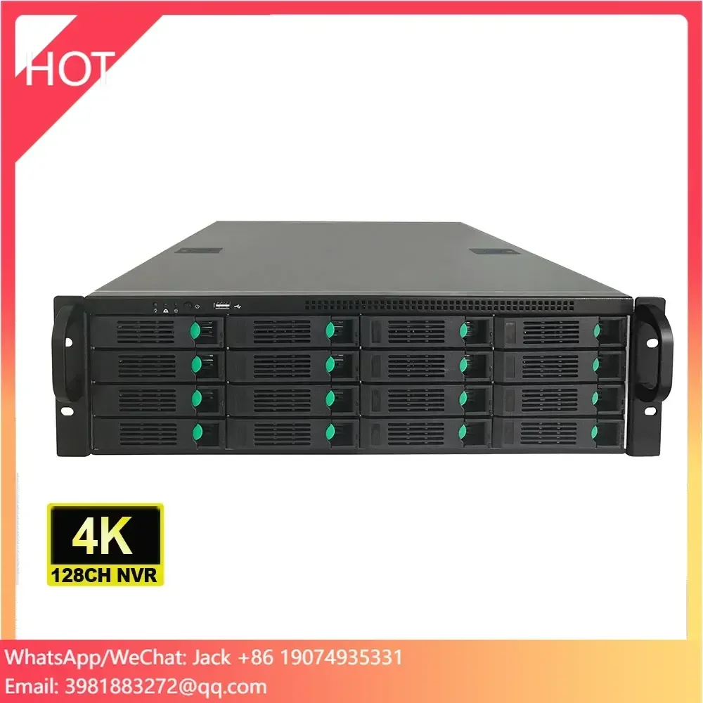 128채널 NVR 네트워크 비디오 녹화 4K 24 SATA NVR 카메라 시스템 H.265 RTSP VMS 웹 1채널 8MP 재생 SeeEasy 앱