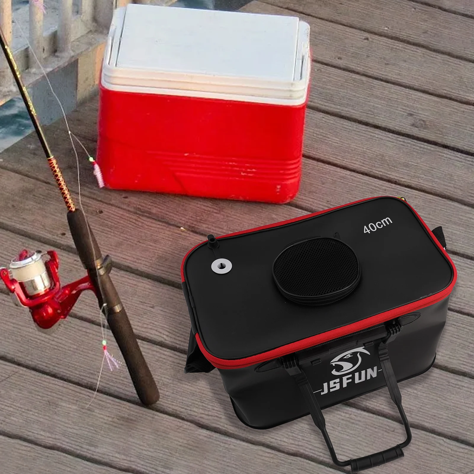 

1 шт. Складное портативное ведро для живой рыбы из ЭВА, 30/35/40/45/50 см, для морской рыбалки, защитный контейнер, аксессуары