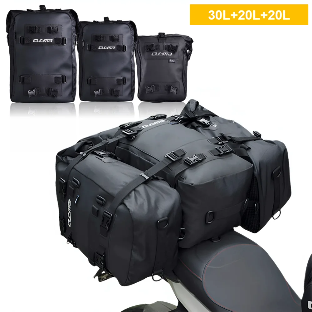 

Motorbike Motorcycle Luggage Pack Multi-Function Waterproof Motocross Rear Seat Bag 10L 20L 30L Outdoor Riding Backpack