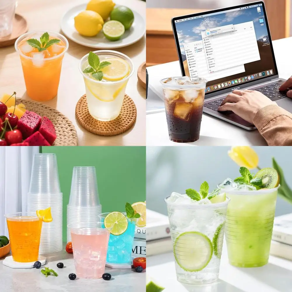 

1000 Count 12 oz Clear Plastic Cups, Disposable for Parties, Picnics, BBQs, Weddings, and Holiday Events