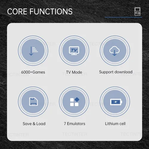 Imagen 2 del producto Consola de videojuegos Retro GB300 portátil, reproductor de juegos de 6000 integrado, soporte para pantalla de 3,0 pulgadas, salida AV para SFC/GBA