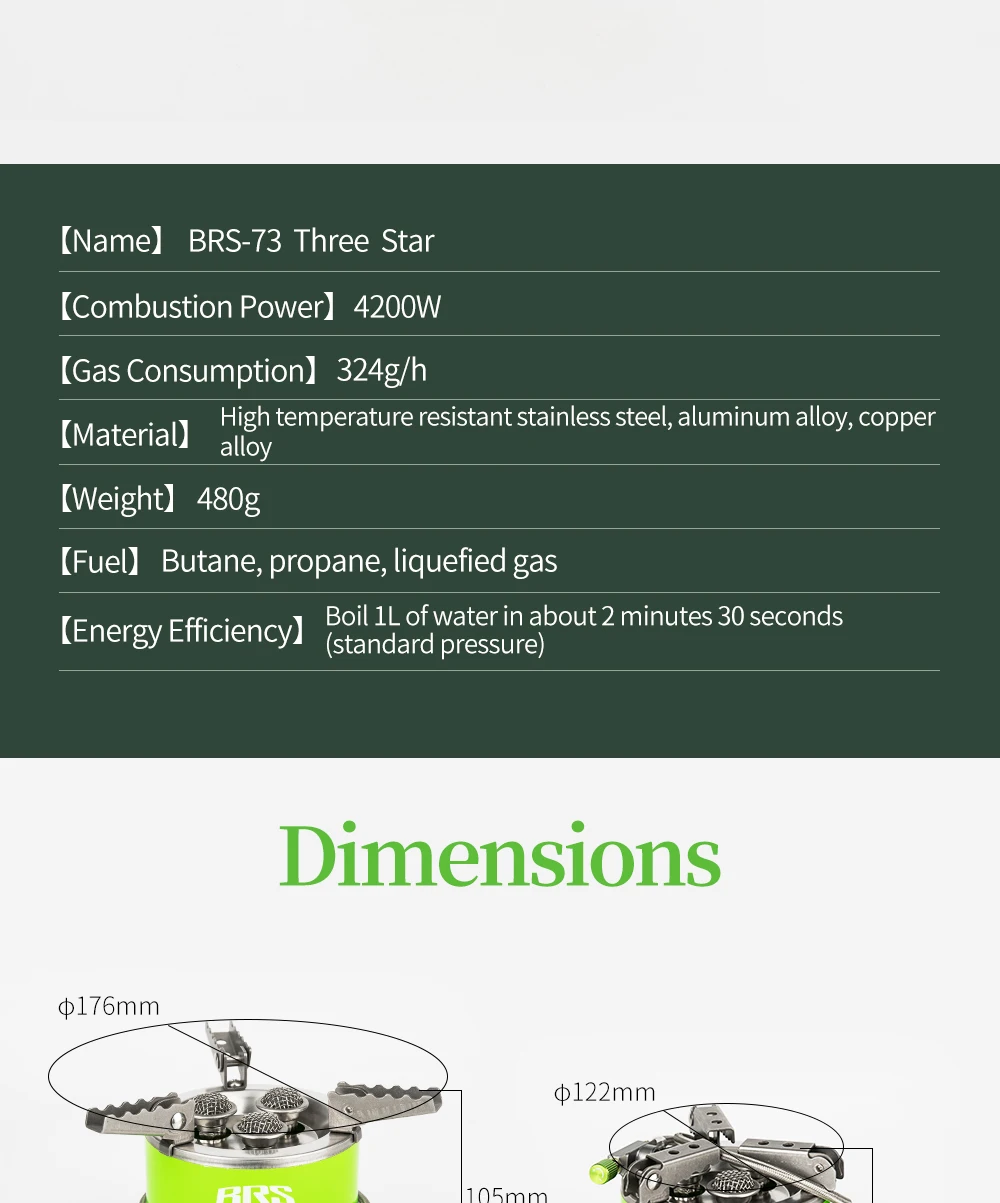 BRS Brenner 4200W 7000W Outdoor Camping Gasherd Faltbare Wandern Picknick Ofen Tragbare Tourist Kochen Brenner Camping Liefert – Detail 2