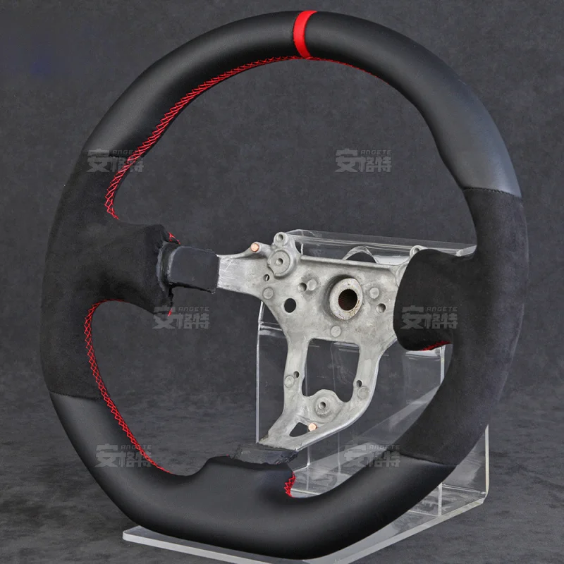 For Nissan GTR R34 Hand-stitched Alcantara & Genuine Leather Steering Wheel (Custom Modified Part)
