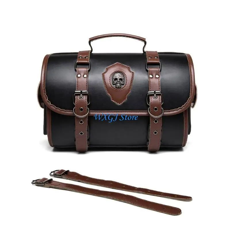 37JE حقيبة تخزين الأمتعة السفر على السروج حقيبة دراجة نارية الملحقات أداة حقيبة ريترو ستايل السرج حقيبة عالمية بولي Side حقيبة #2