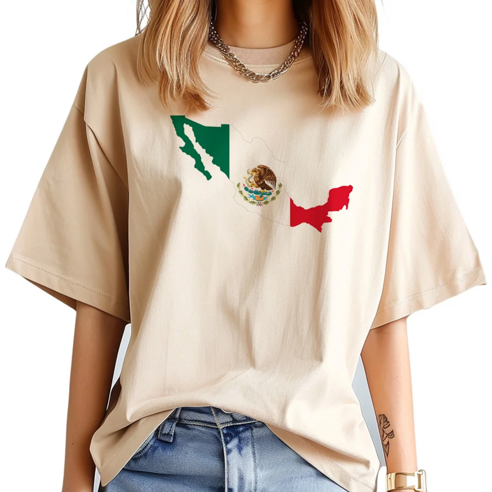 Mexico top women harajuku t-shirts female 2000s Japanese streetwear clothing