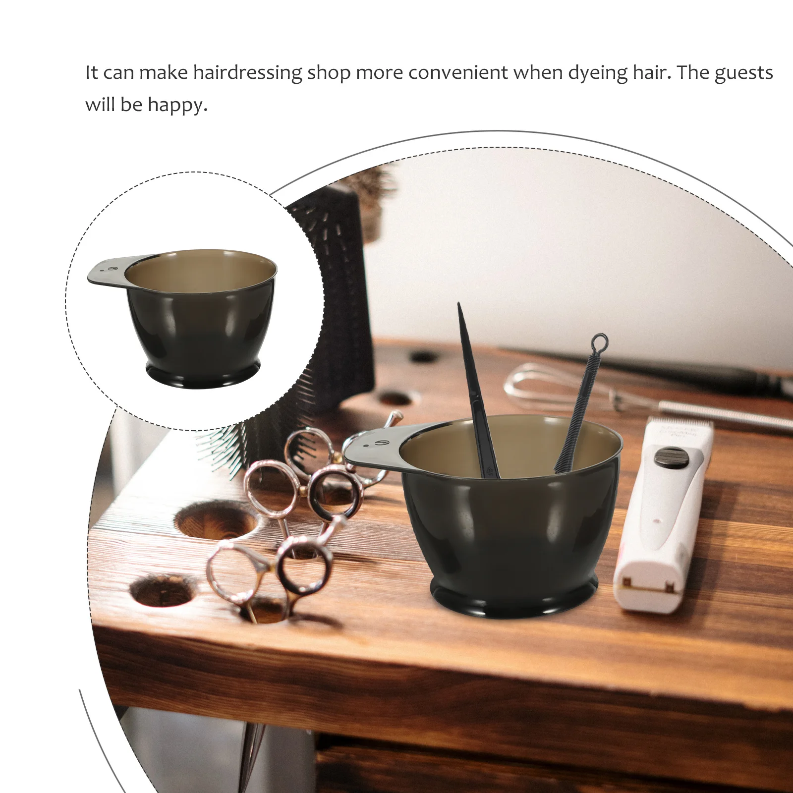 5Pcs Hair Coloring Kit Durable Tinting Bowl No Hassle Experience Washable Reusable Perfect for Salon Home Hair Dye Kit - Image 4