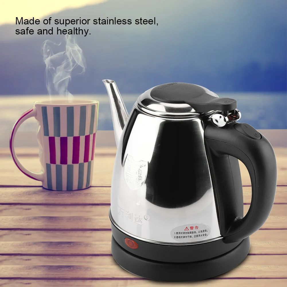 Fast Water Boiling Pot Stainless Steel Electric Kettle 1.2L Stainless Steel Electric Kettle Fast Water Heating Boiling Pot