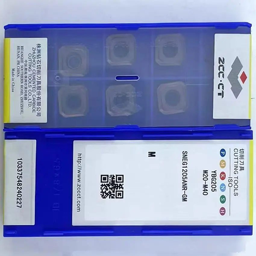 

SNEG1205ANR-GM YBG205/SNEG1205ANR-GM YBG203/SNEG1205ANR-GM YBD152 ZCC.CT CNC blade carbide inserts milling inserts 10pcs/box