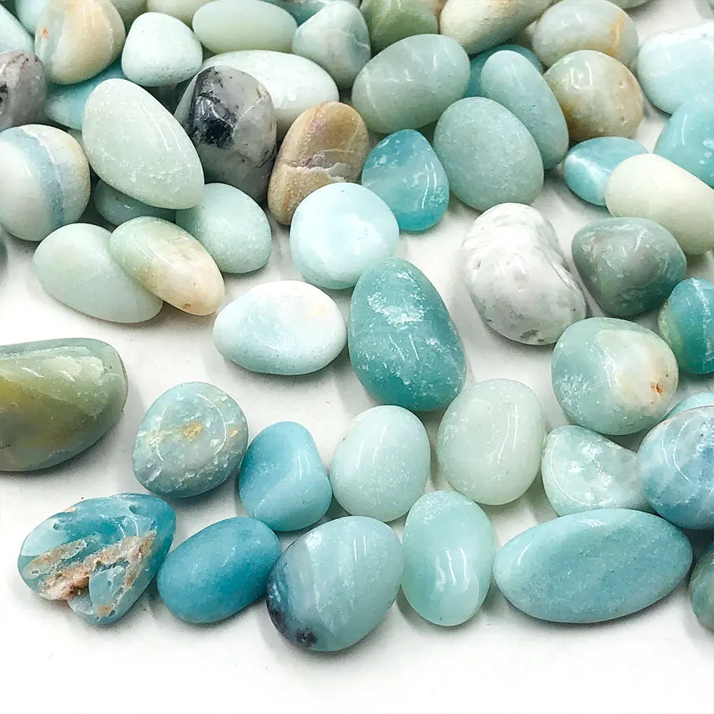 Natural Stone Caribbean Calcite Crystal Tumbled Stones Chips Crystals Minerales Home Decoration Aquarium Fish Tank Decorative
