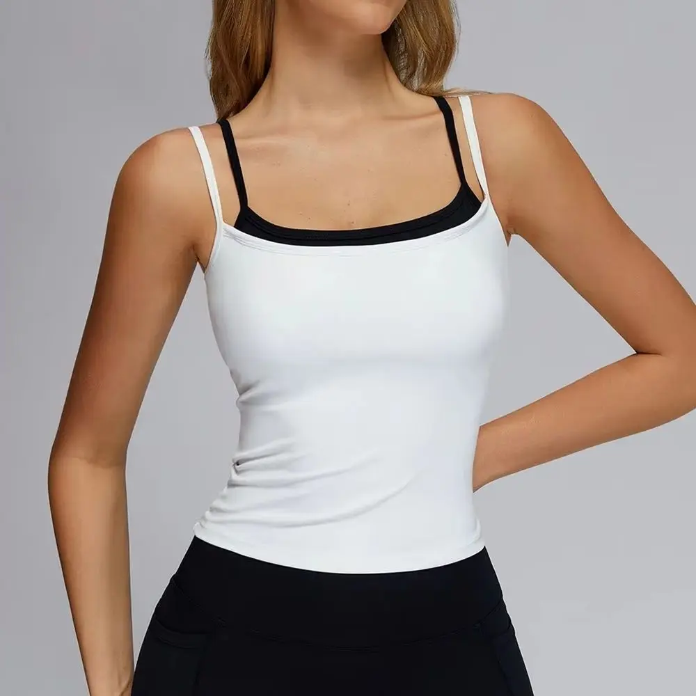 

Sports Vest Women Shockproof Gym Top for Women Training Sleeveless Yoga Clothing Fast Drying Sports Clothing Sleeveless T-shirt