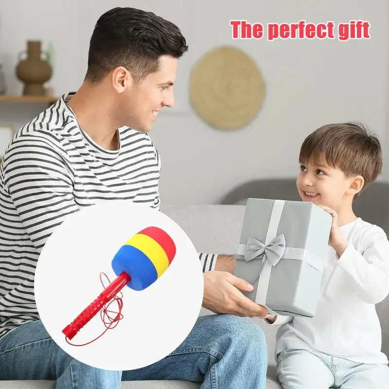 Beating Gavel Toy Soft Sponge Hammer Toy In Three Colors Multifunctional Interactive Fidget Toys Relaxing Supplies For Kids Boys