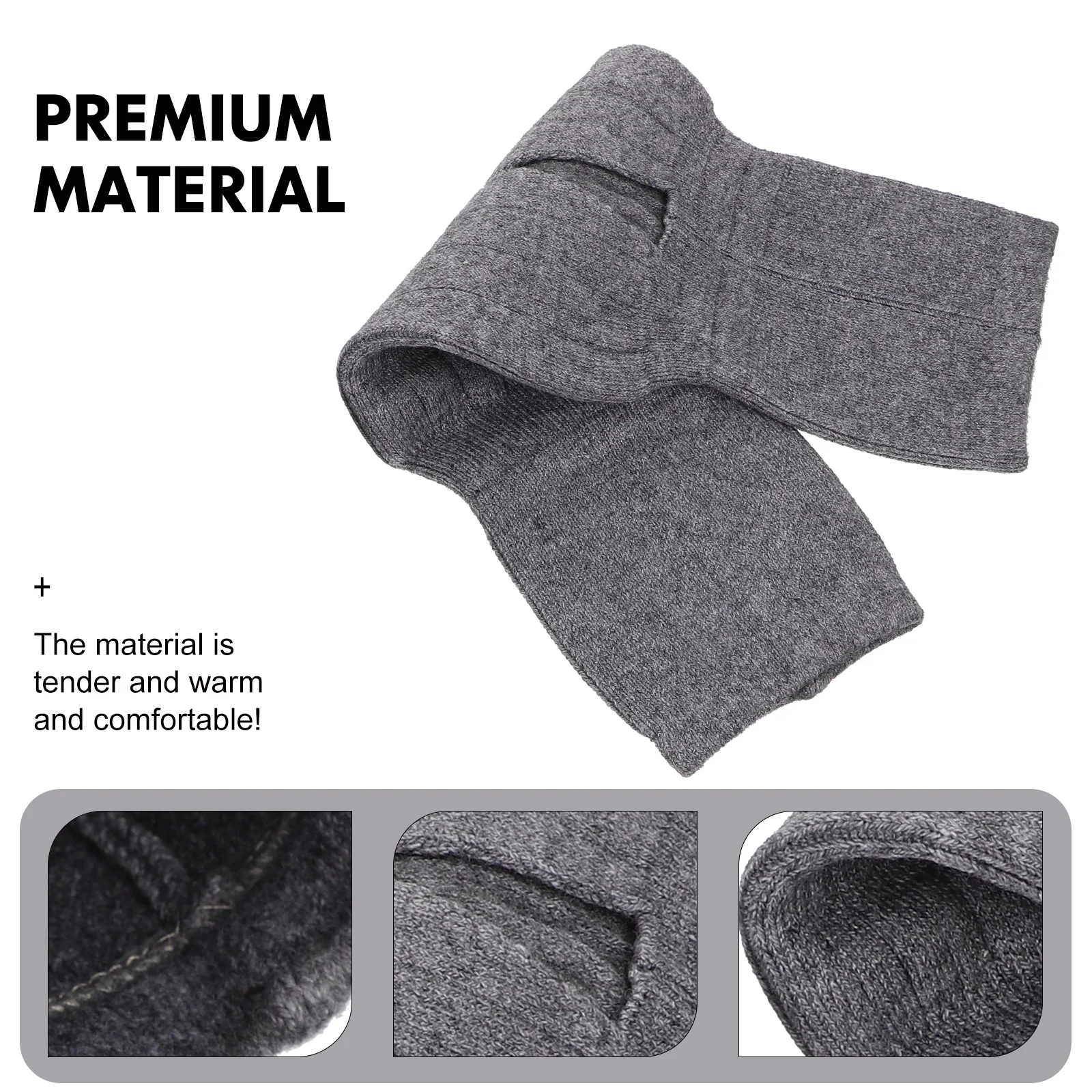 2 Pcs Cycling Knee Warmers Cashmere Pads Thicken Is Made of High-quality Material Elder