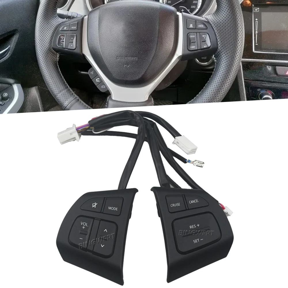 

For Suzuki Vitara 2016 2017 2018 Automatic With Backlight Steering Wheel Switch Volume Sound Button Cruise Control Switch