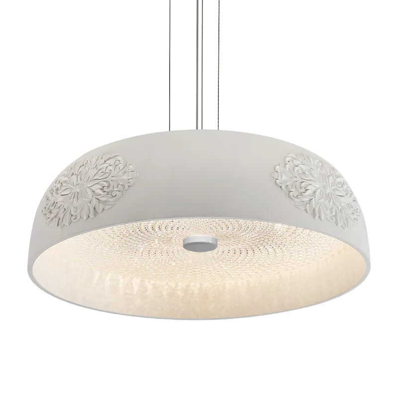 

French light luxury restaurant chandelier, high-end art engraving series, dining table lamp