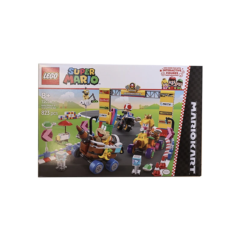 

Lego 72036 Mario Kart — комбинация Beiji Baby и Гран-при, новинка 2025 года, строительные блоки