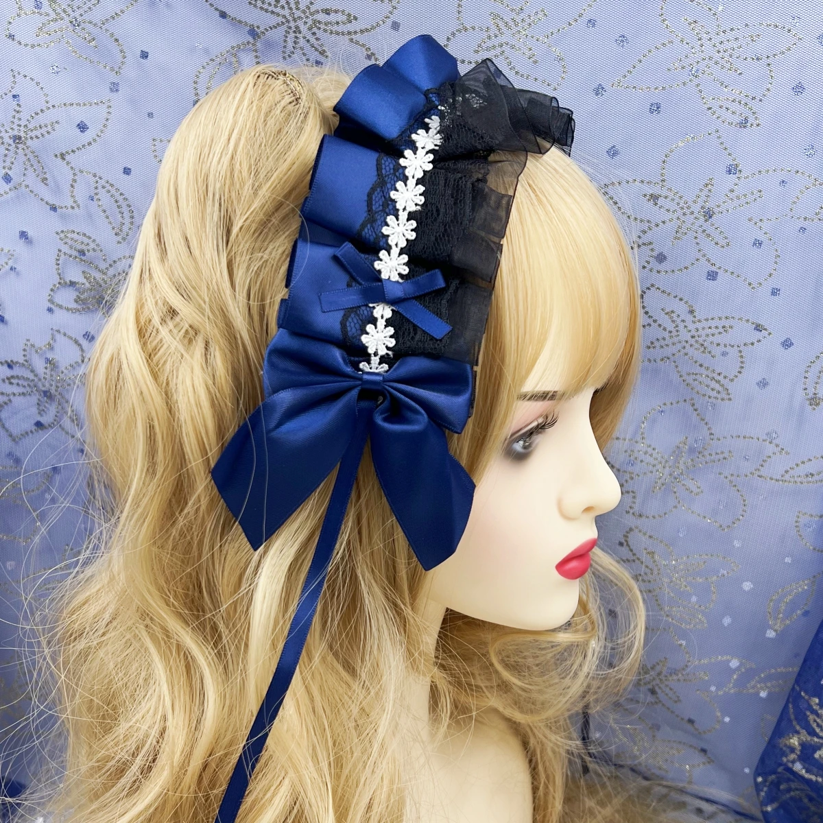 2026 Lieblicher Süßer Haarreif Anime Maid Cosplay Stirnband Lolita Spitzenblumen-Kopfschmuck Haaraccessoire Handgefertigt Dropshipping