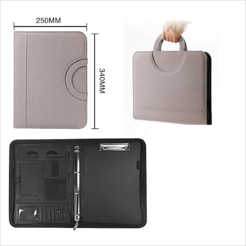 1pc-a4-pu-leather-zipper-file-folder-bag-document-holder-with-calculator-portable-business-school-manage-briefcase
