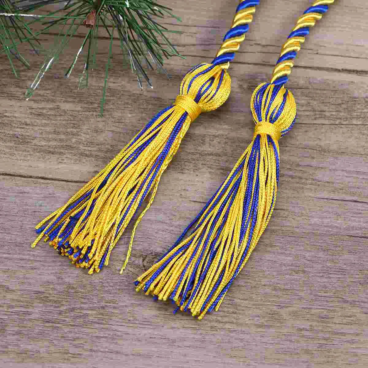 Graduation Honor Cord Graduate Rope Bachelor Clothing Tassel Polyester Yarn Honor Cord for Bachelor Gown Graduation Students (Ye