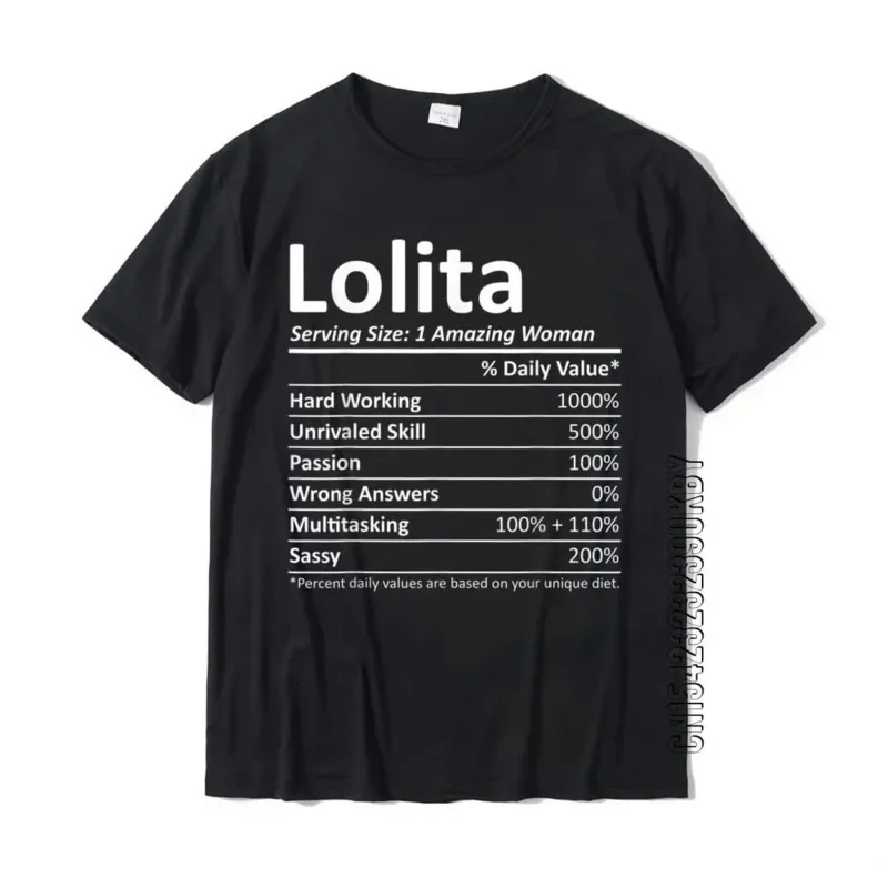 LOLITA-Nutrition Personalized Name T-Shirt for Men, Funny Christmas Gift Idea T-Shirt, Leisure Tees, Cotton Tshirts, Hot Sale