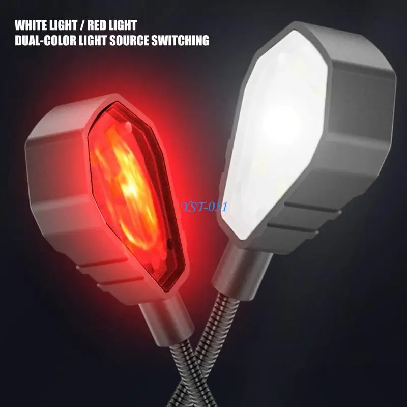 

E15A Bright LED Rechargeable Headlamp USB Charging Clip on Light with Motion