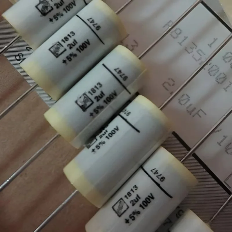 

5 шт. оригинальные серии 1813 2 мкФ 100 В поколения 2,2 мкФ 225 100 В осевой соединительный пределительный пленочный конденсатор