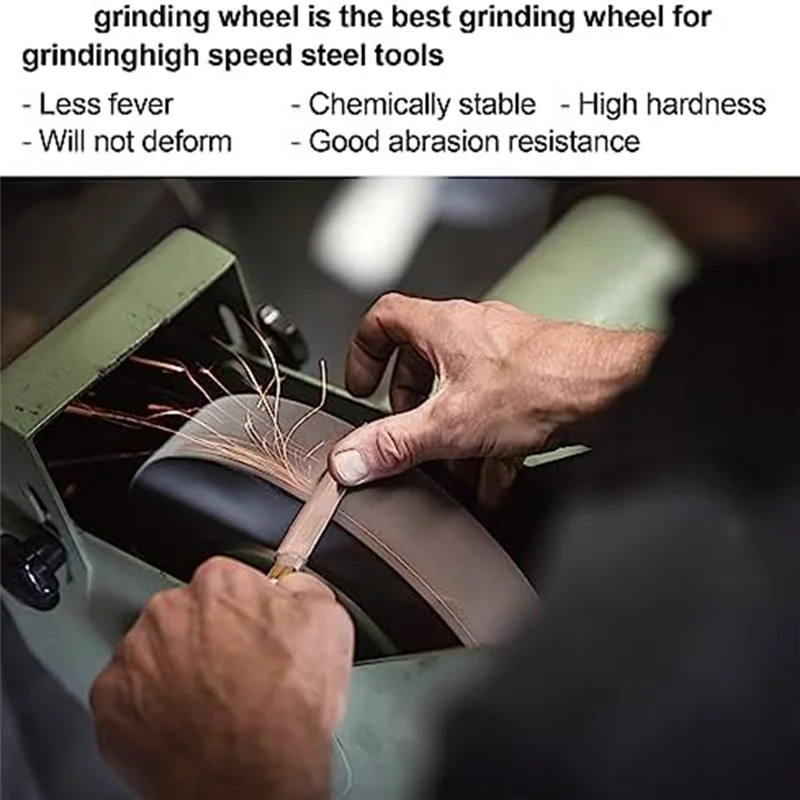 Nuova mola CBN, diametro 6 pollici x 1 pollice di larghezza x foro 1/2 pollice per affilare utensili per tornitura del legno, smerigliatrici da banco (grana 180)