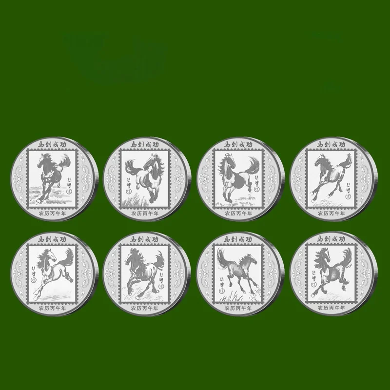 "عملات معدنية لسنة الحصان الصينية مقاس 40 مم؛ هدية زودياك معدنية متينة قابلة للجمع لعام 2026". #1